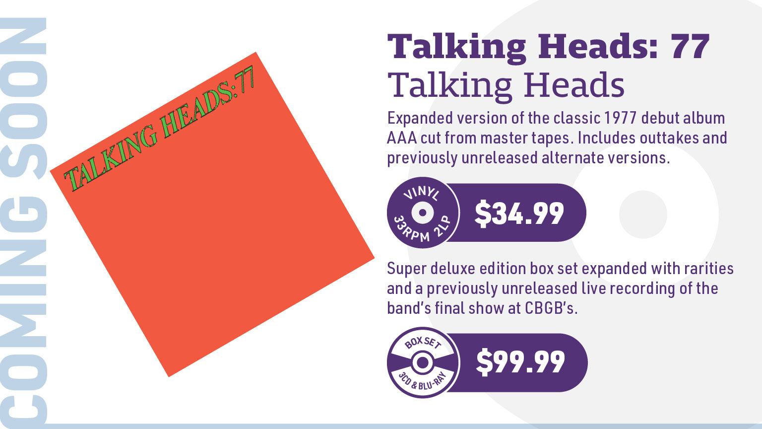 Talking Heads Preorders