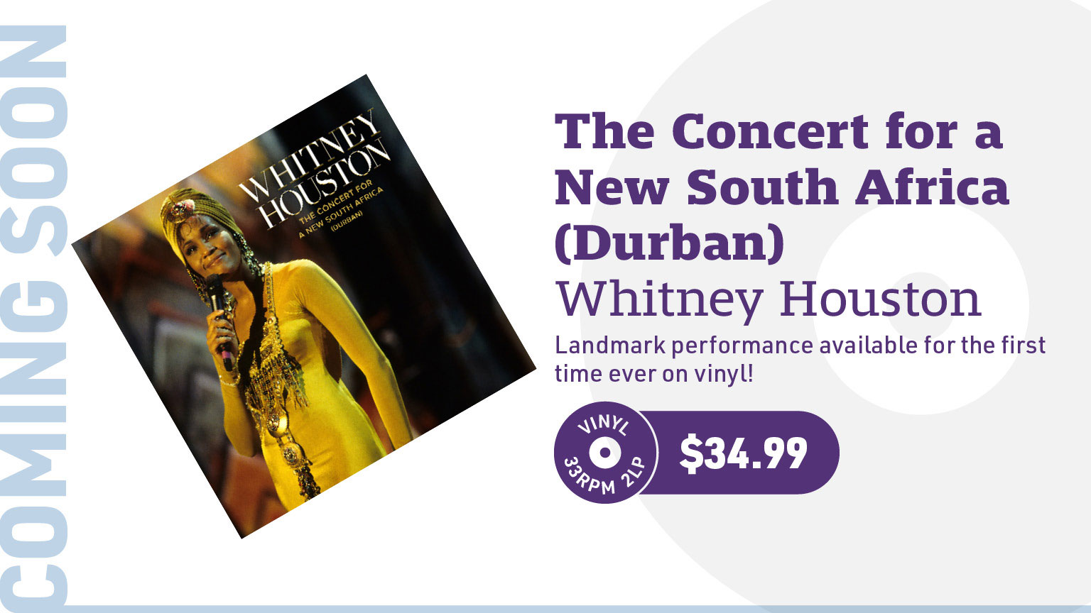 Whitney Houston The Concert for a New South Africa (Durban) 2LP