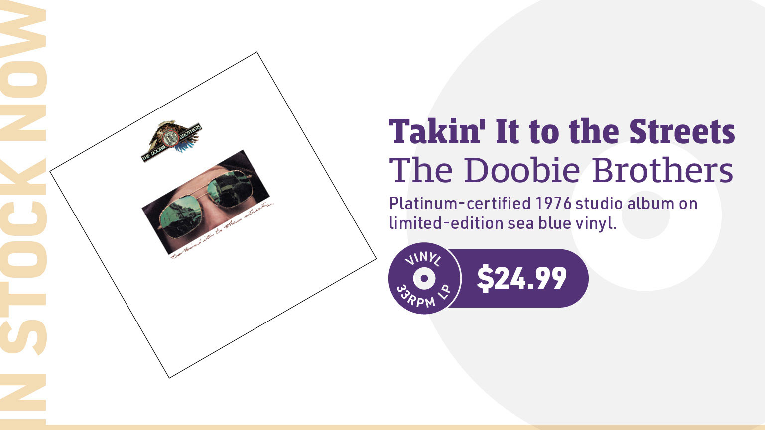 The Doobie Brothers Takin' It to the Streets LP (Sea Blue Vinyl)