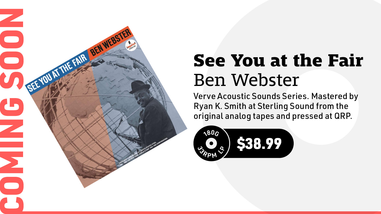 Ben Webster See You at the Fair (Verve Acoustic Sounds Series) 180g LP