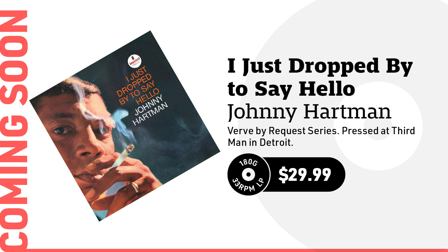 Johnny Hartman I Just Dropped By to Say Hello (Verve by Request Series) 180g LP