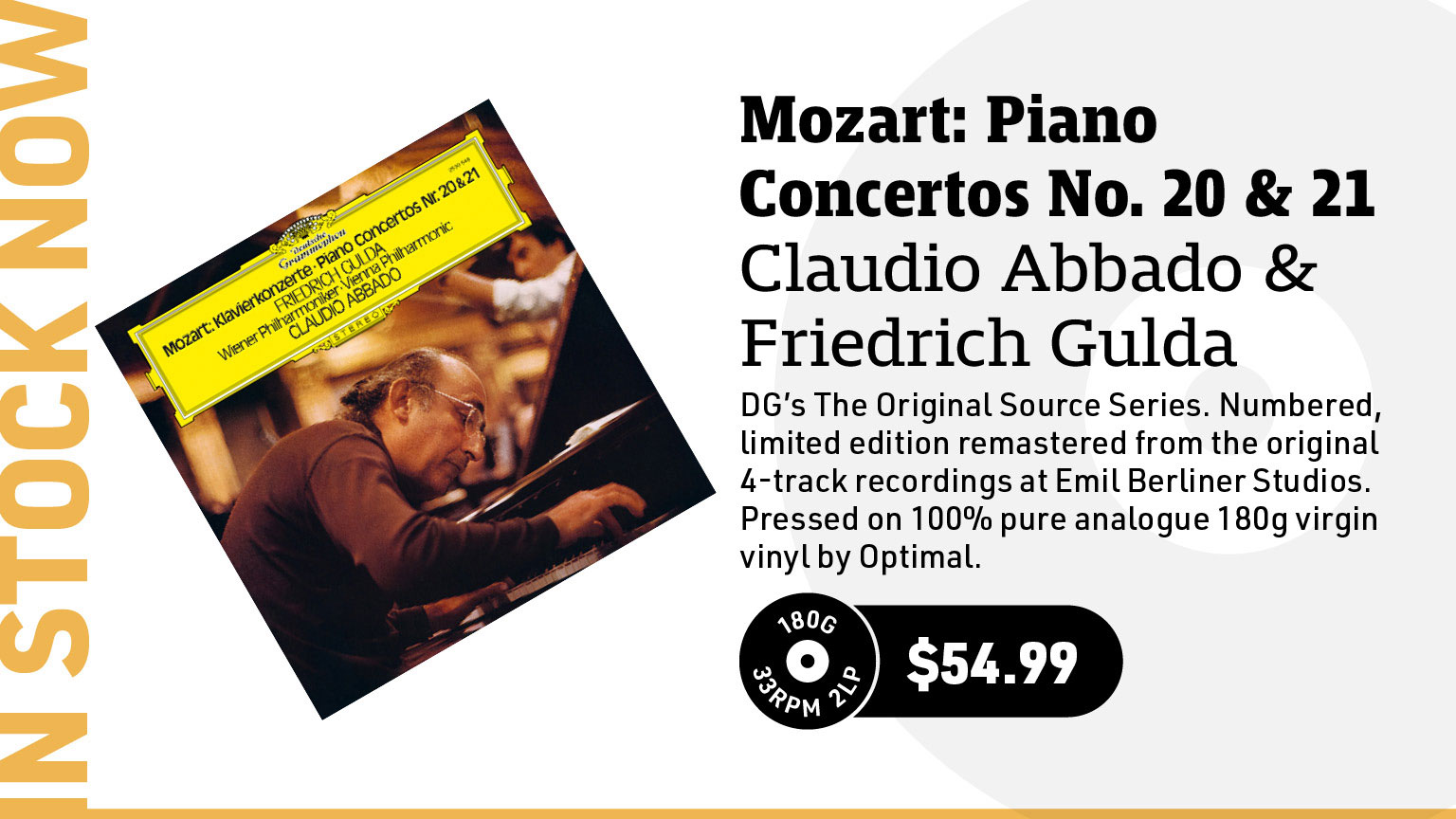 Claudio Abbado & Friedrich Gulda Mozart: Piano Concertos No. 20 & 21 (Original Source Series) Numbered Limited 180g 2LP