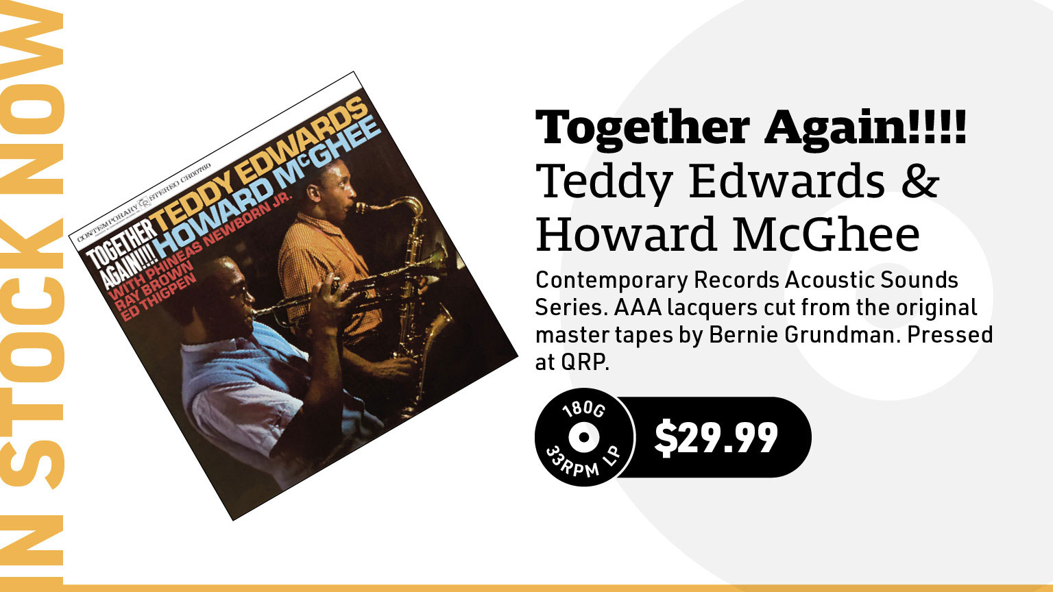 Teddy Edwards & Howard McGhee Together Again!!!! (Contemporary Records Acoustic Sounds Series) 180g LP