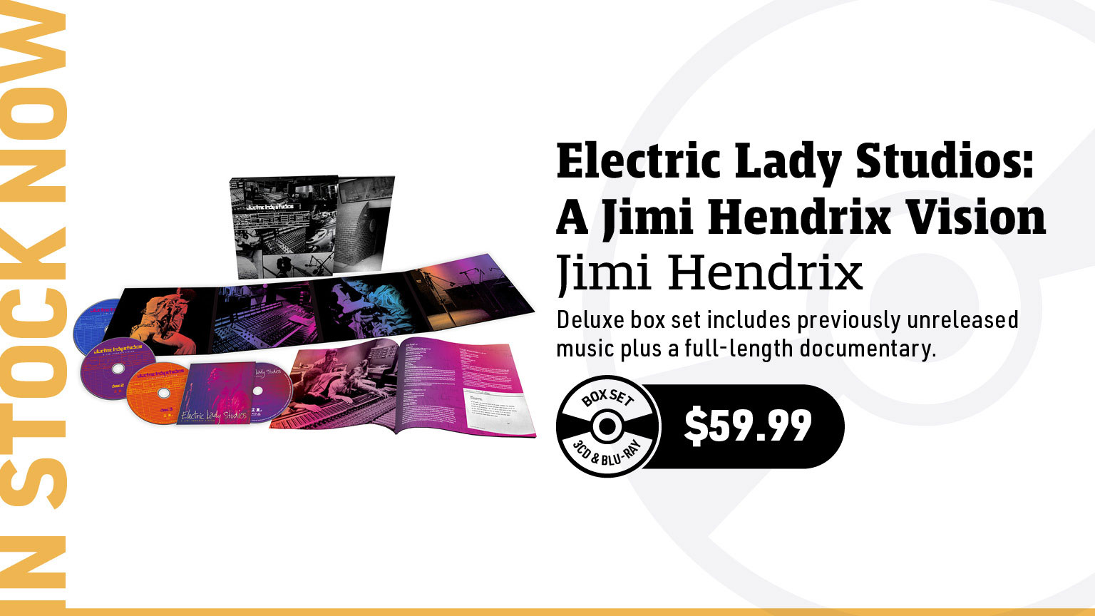 Jimi Hendrix Electric Lady Studios: A Jimi Hendrix Vision 3CD & Blu-Ray Box Set