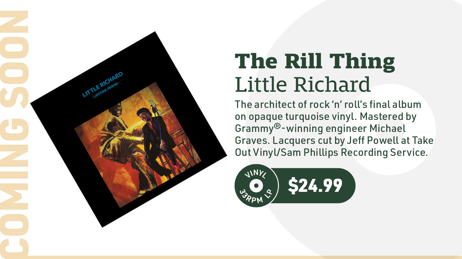 Little Richard Lifetime Friend LP (Opaque Turquoise Vinyl)