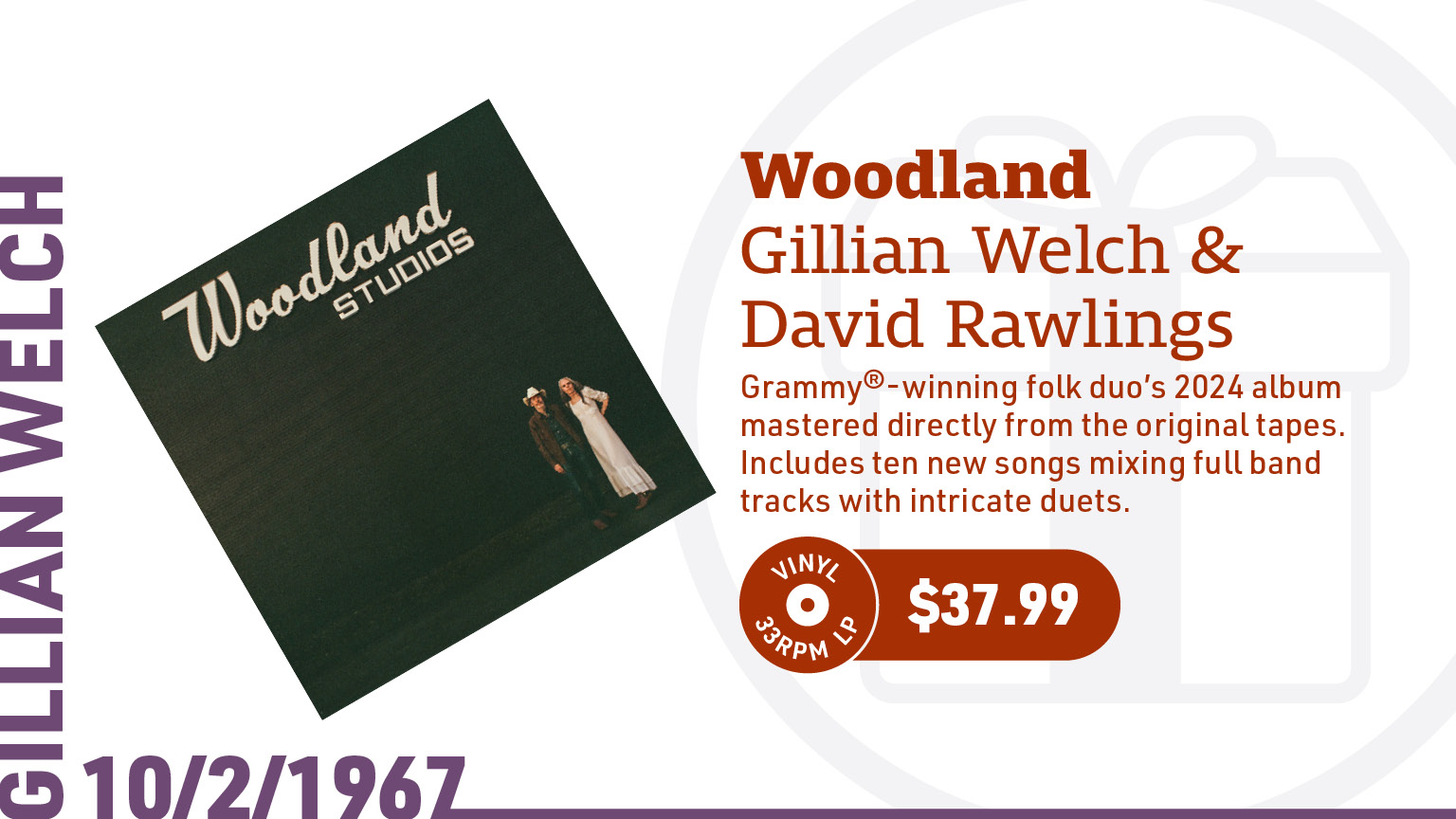 Gillian Welch & David Rawlings Woodland LP