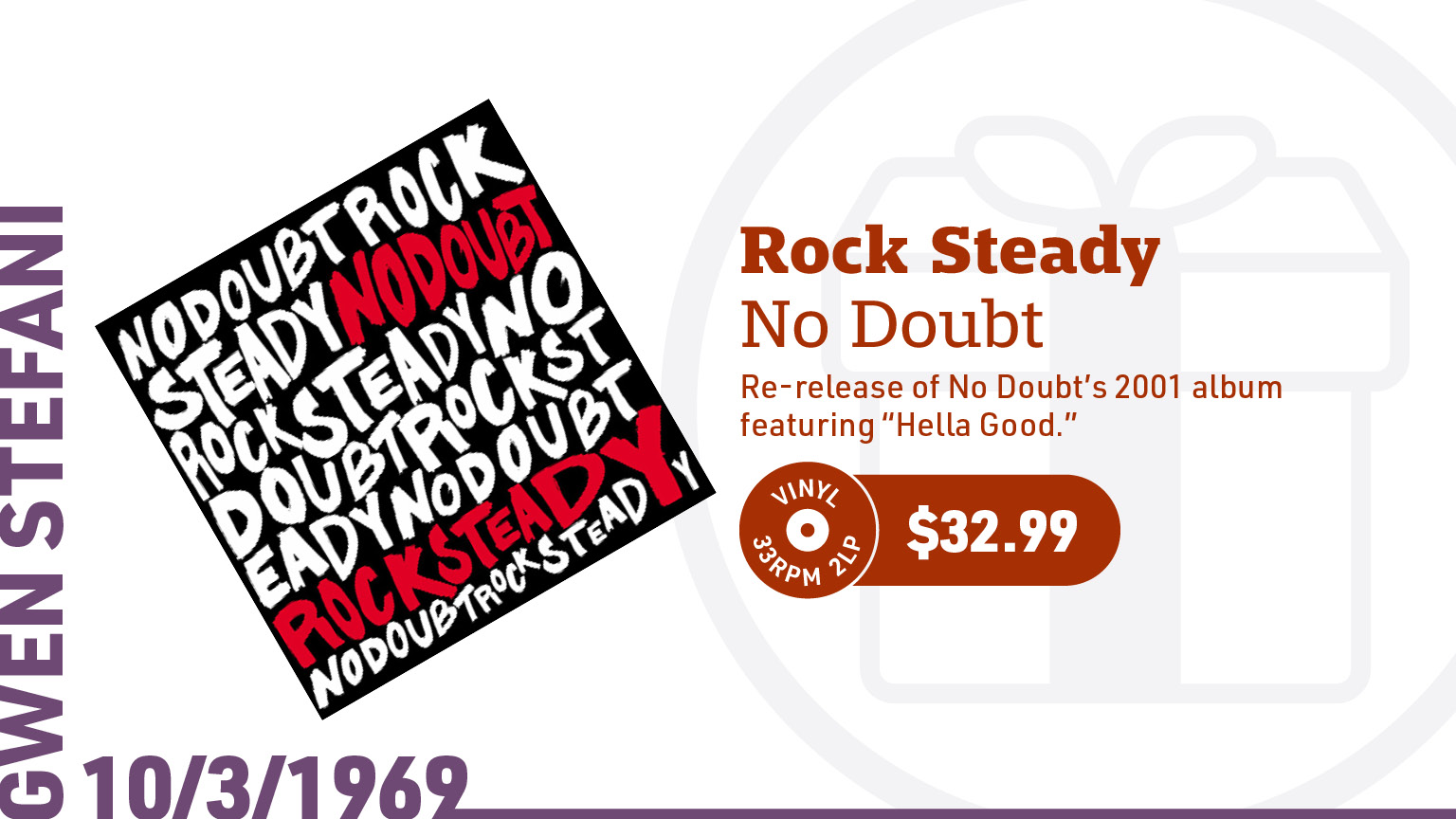 No Doubt Rock Steady 2LP