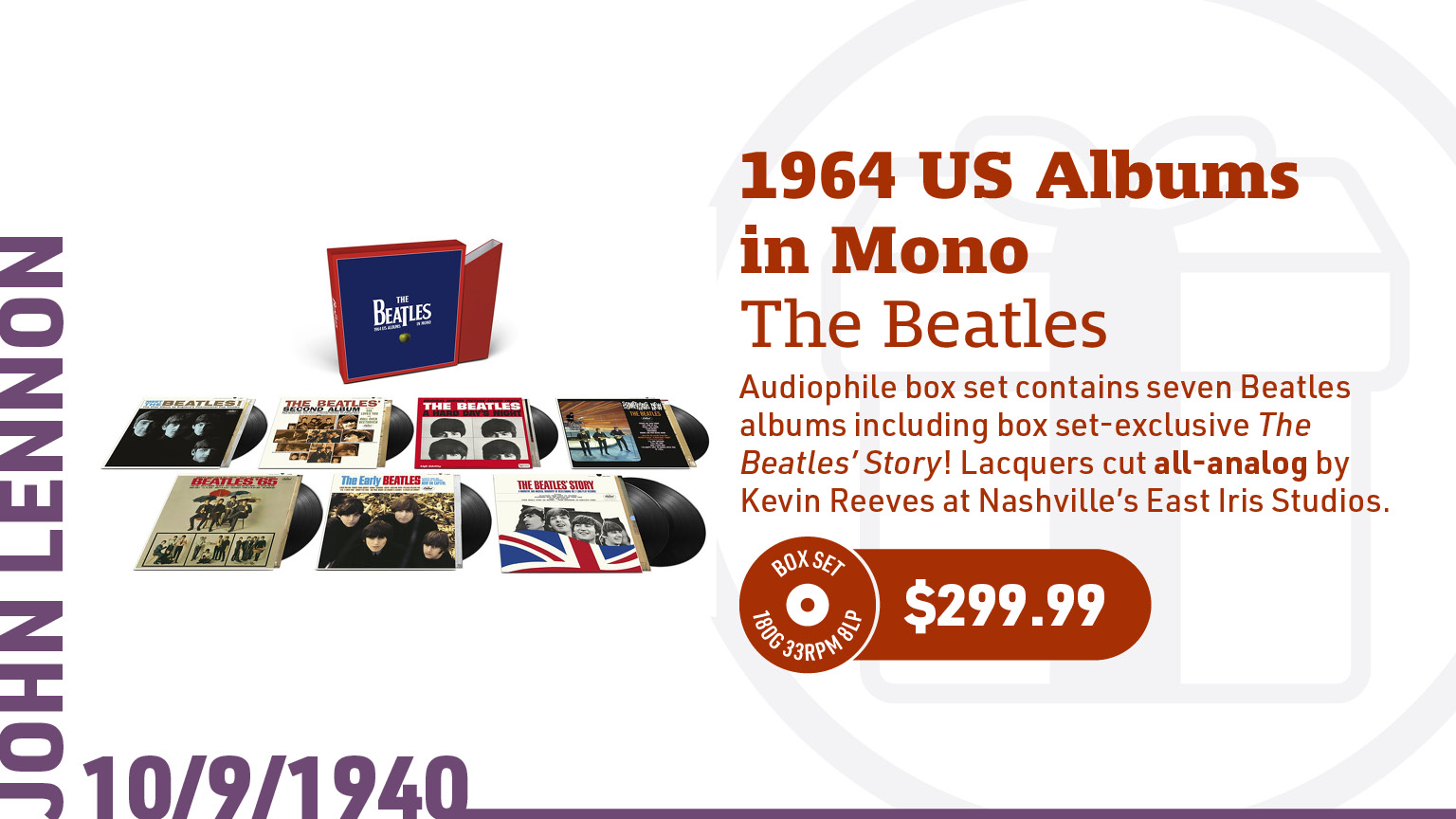 The Beatles 1964 US Albums in Mono 180g 8LP Box Set (Mono)