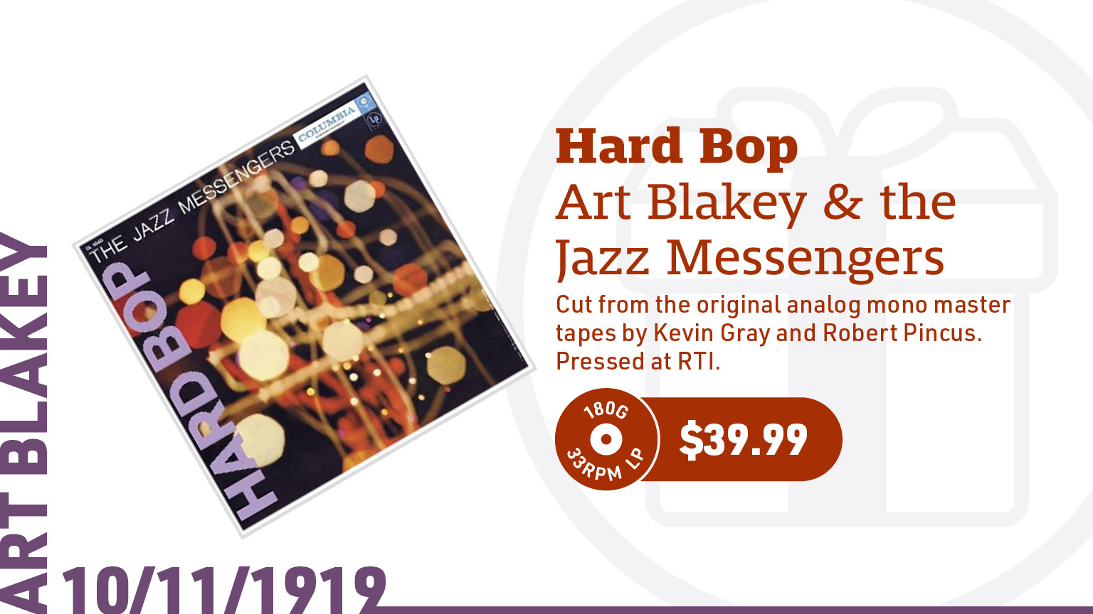 Art Blakey & The Jazz Messengers Hard Bop 180g LP (Mono)