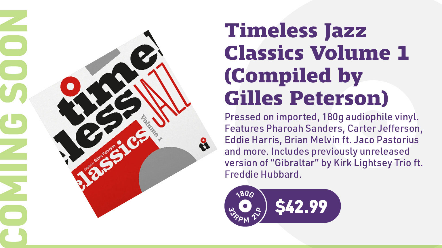 Timeless Jazz Classics Volume 1 (Compiled by Gilles Peterson) 180g Import 2LP