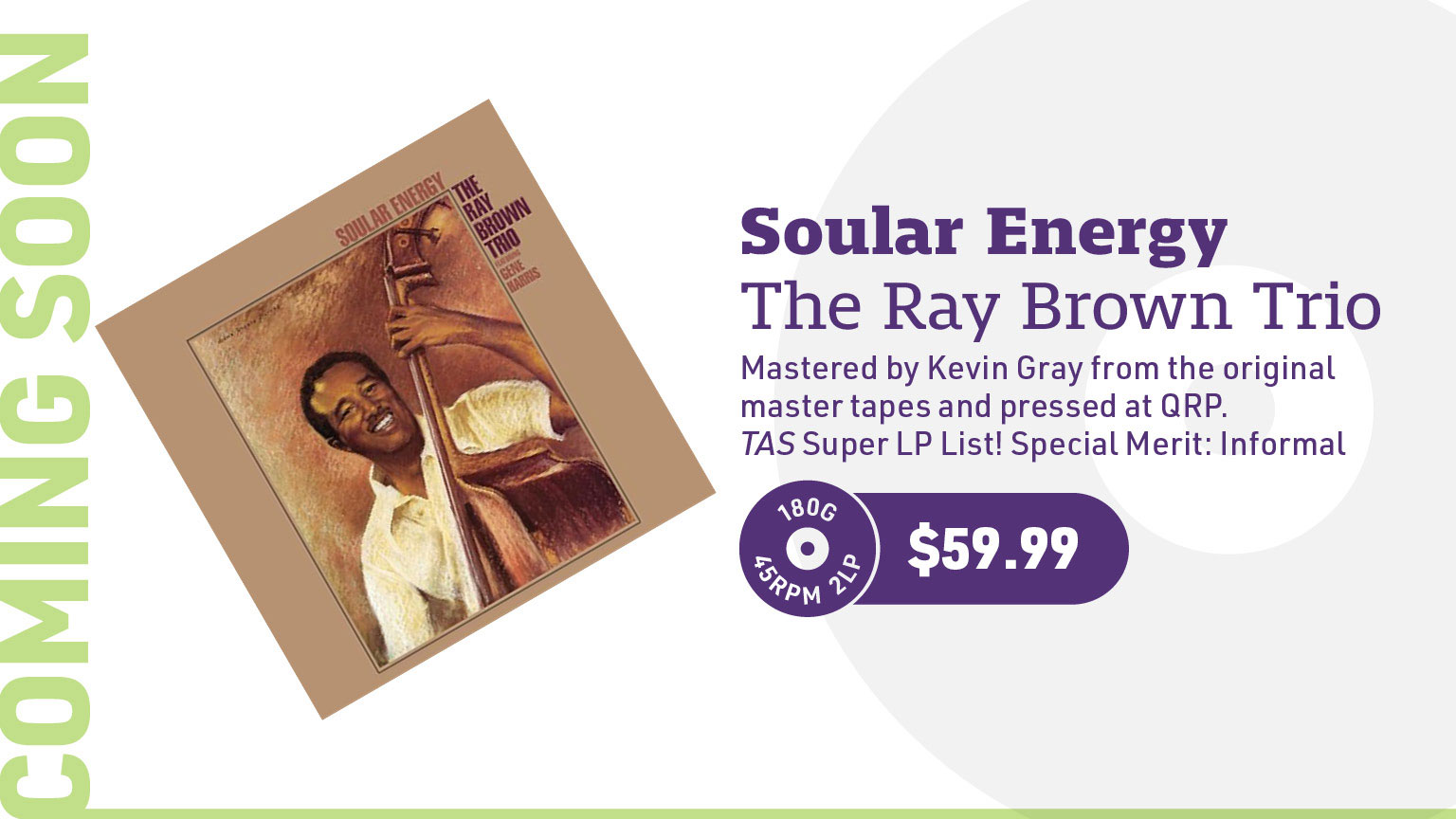 The Ray Brown Trio Soular Energy 180g 45rpm 2LP