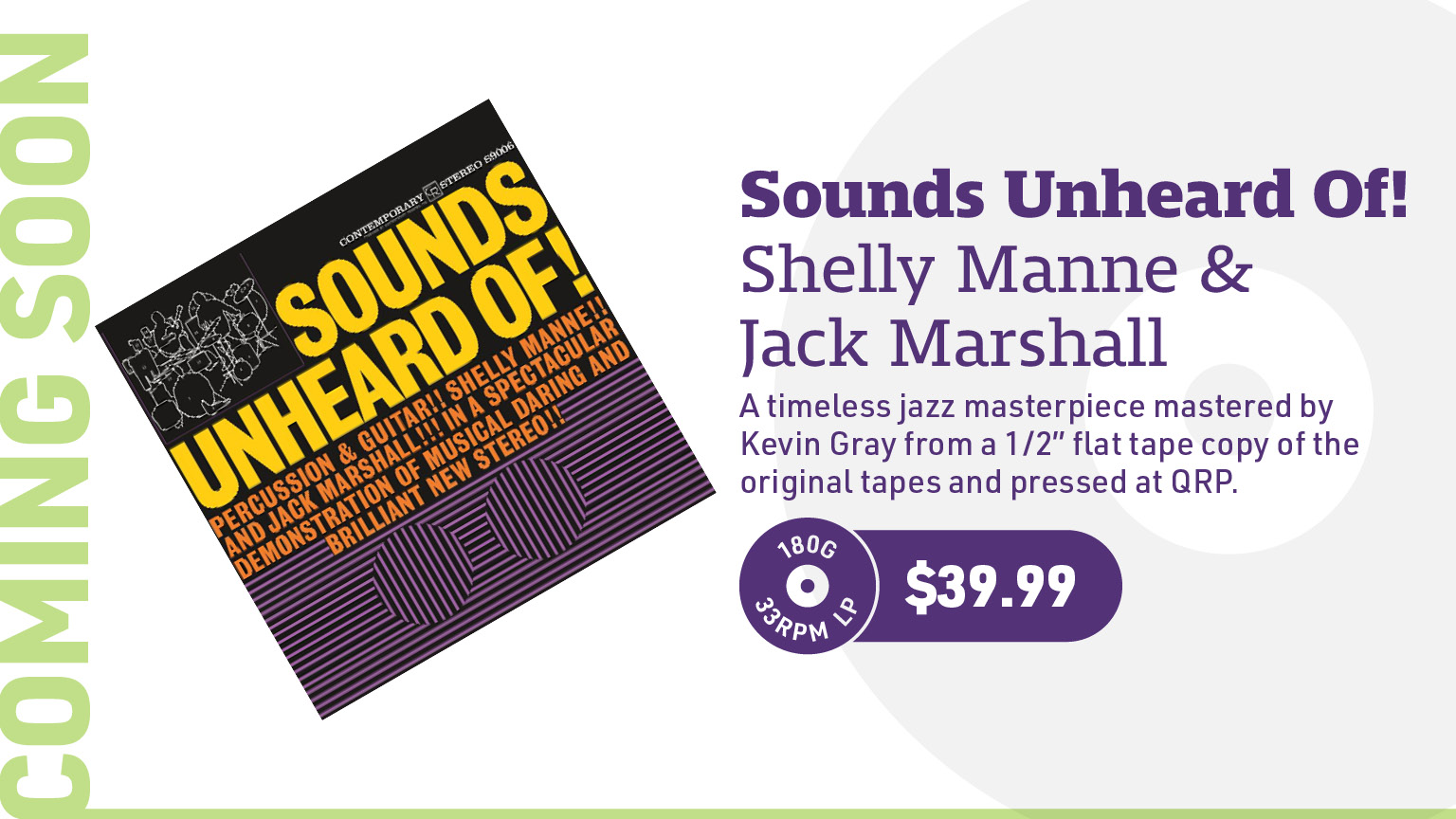 Shelly Manne & Jack Marshall Sounds Unheard Of! (Analogue Productions) 180g LP