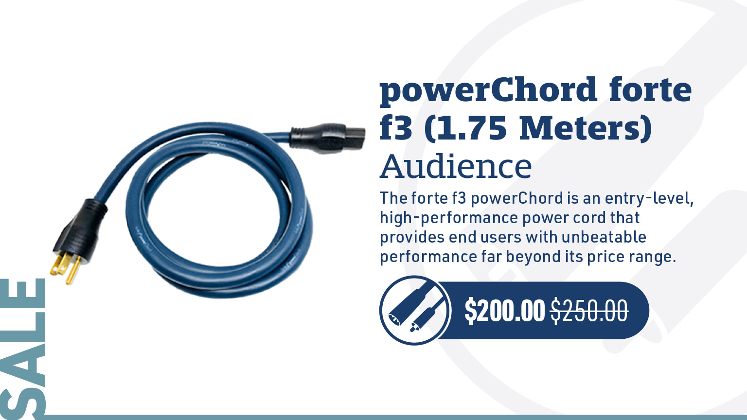 Audience powerChord forte f3 (1.75 Meters)