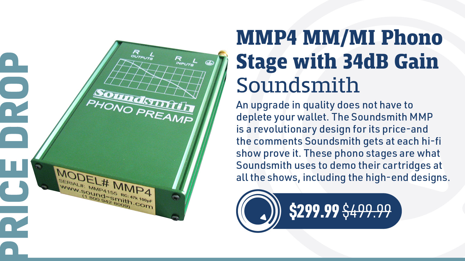 Soundsmith MMP4 MM/MI Phono Stage with 34dB Gain