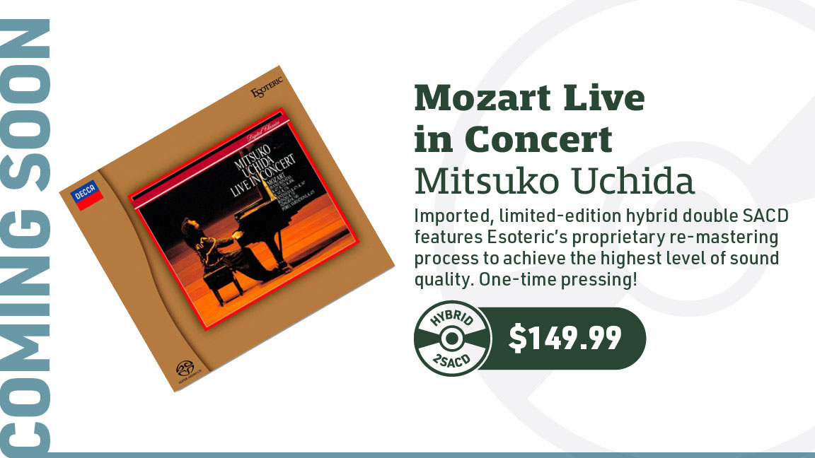 Mitsuko Uchida Mozart Live in Concert Hybrid Stereo Japanese Import 2SACD