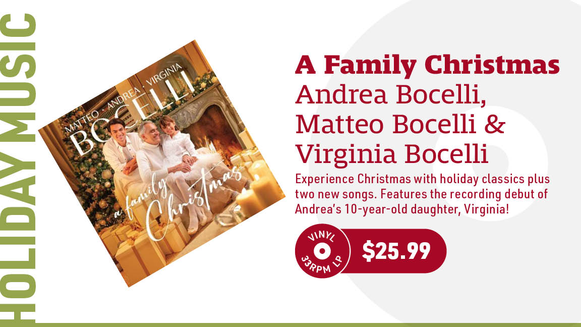 Andrea Bocelli, Matteo Bocelli & Virginia Bocelli A Family Christmas LP