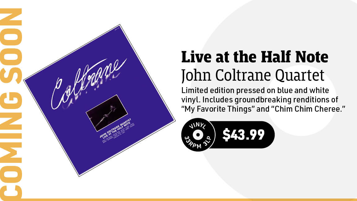 John Coltrane Quartet Live at the Half Note 3LP (Blue & White Vinyl)