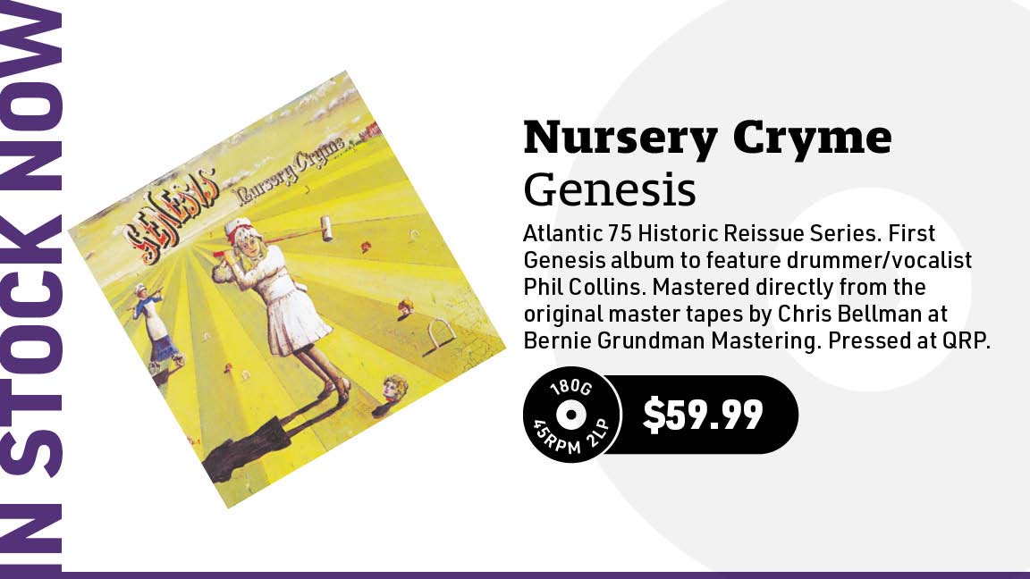 Genesis Nursery Cryme (Atlantic 75 Series) 180g 45rpm 2LP