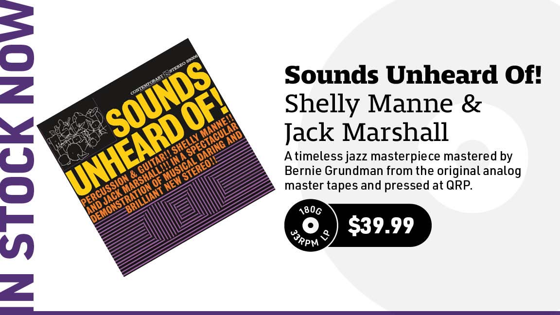 Shelly Manne & Jack Marshall Sounds Unheard Of! (Analogue Productions) 180g LP