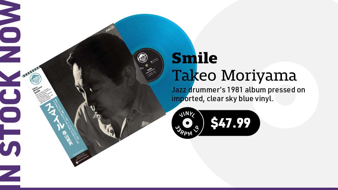 Takeo Moriyama Smile Import LP (Clear Sky Blue Vinyl)