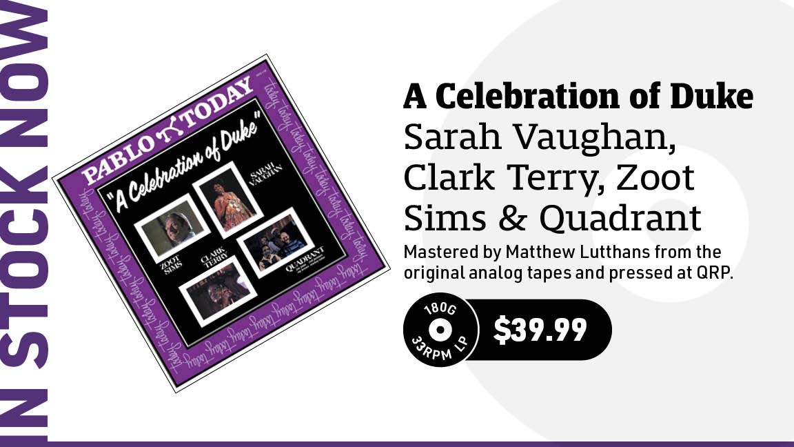 Sarah Vaughan, Clark Terry, Zoot Sims & Quadrant A Celebration of Duke (Pablo Series) 180g LP