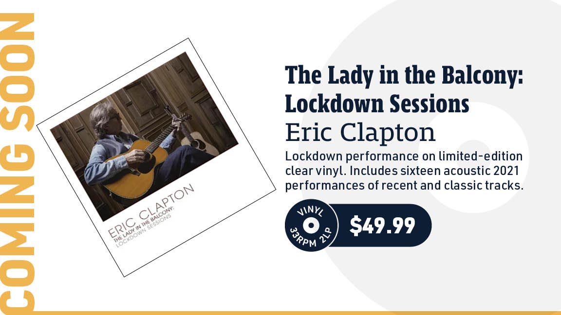 Eric Clapton The Lady in the Balcony: Lockdown Sessions 2LP (Clear Vinyl)