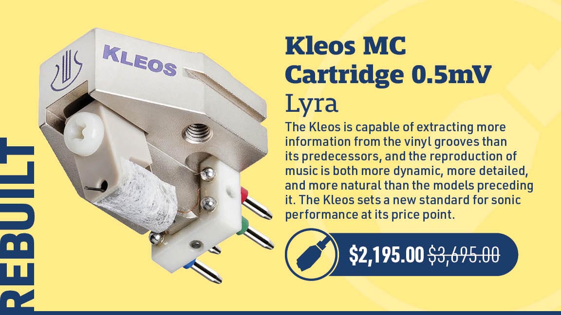 Certified Rebuilt Lyra Kleos MC Cartridge 0.5mV