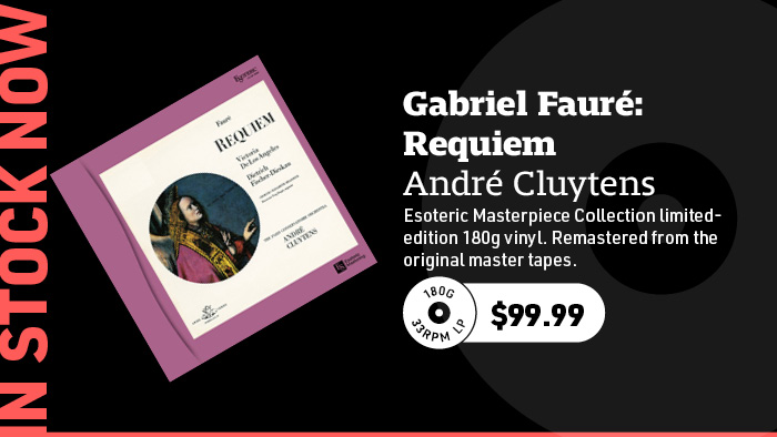 Andre Cluytens Gabriel Faure Requiem Japanese Import 180g LP