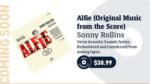 Sonny Rollins Alfie (Original Music from the Score) (Verve Acoustic Sounds Series) 180g LP