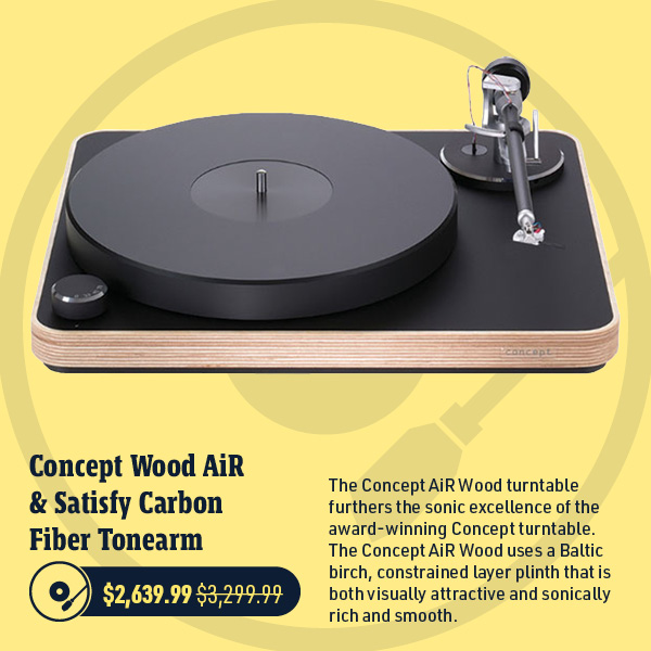 Clearaudio Concept Wood AiR Turntable & Satisfy Carbon Fiber Tonearm