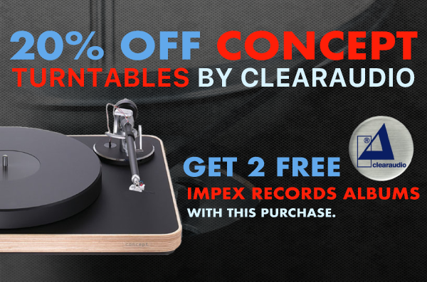 20% Off Concept Turntables by Clearaudio