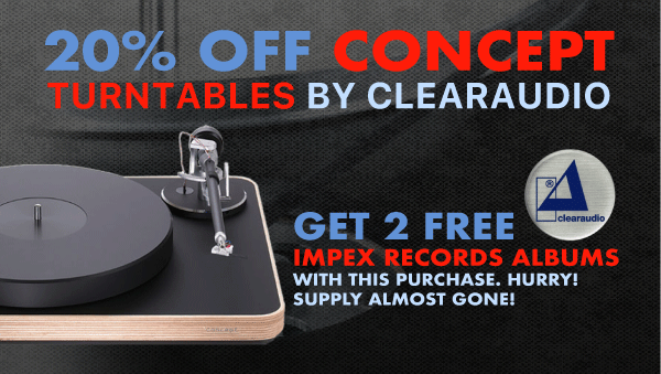 20% Off Concept Turntables by Clearaudio