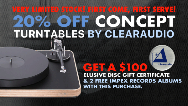 20% Off Concept Turntables by Clearaudio