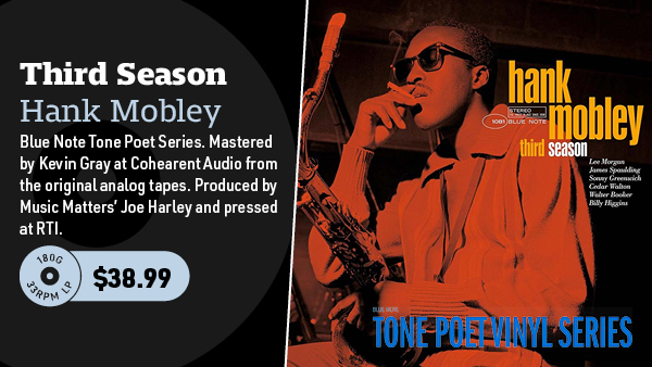 Hank Mobley Third Season (Blue Note Tone Poet Series) 180g LP