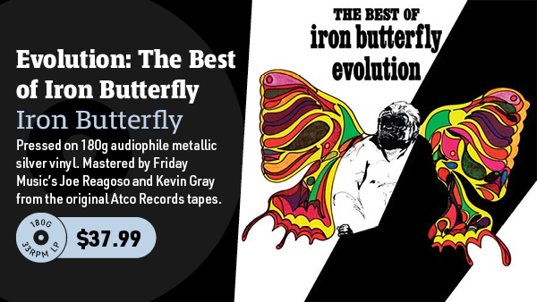 Iron Butterfly Evolution: The Best of Iron Butterfly 180g LP (Metallic Silver Vinyl)