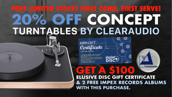 20% Off Concept Turntables by Clearaudio