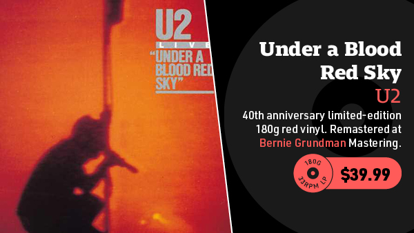 U2 Under a Blood Red Sky 180g LP (Red Vinyl)