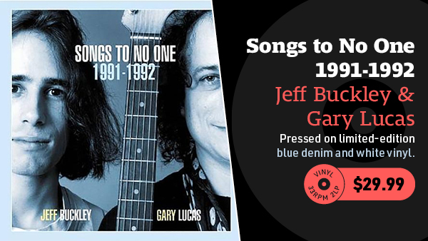 Jeff Buckley & Gary Lucas Songs to No One 1991-1992 2LP (Blue Denim & White Vinyl)