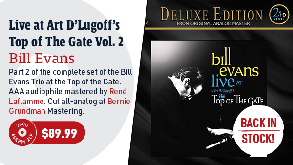 Bill Evans Live at Art D'Lugoff's Top of The Gate Vol. 2 200g 45rpm 2LP