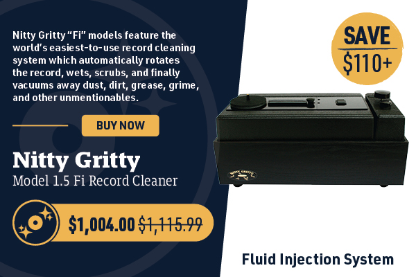 Nitty Gritty Model 1.5 Fi Record Cleaner (Black)