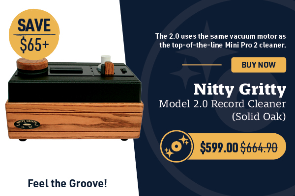 Nitty Gritty Model 2.0 Record Cleaner (Solid Oak)