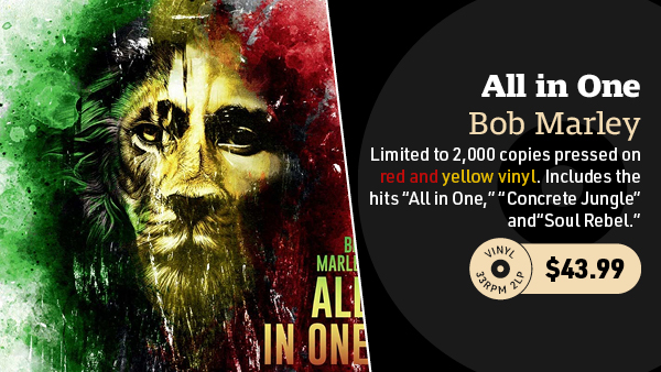 Bob Marley All in One 2LP (Red & Yellow Vinyl)