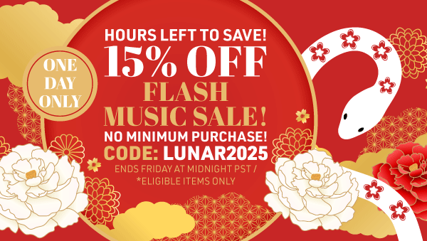 15% Off Flash Sale! No Minimum Purchase Required! Code: LUNAR2025 Sale Ends at Midnight PT. Eligible Items Only