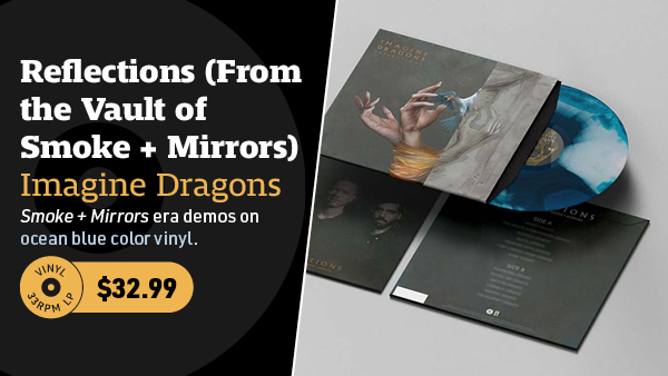 Imagine Dragons Reflections (From the Vault of Smoke + Mirrors) LP (Ocean Blue Vinyl)